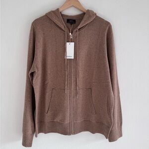 NWT Quince Mongolian Cashmere Full-Zip Hoodie Size XL